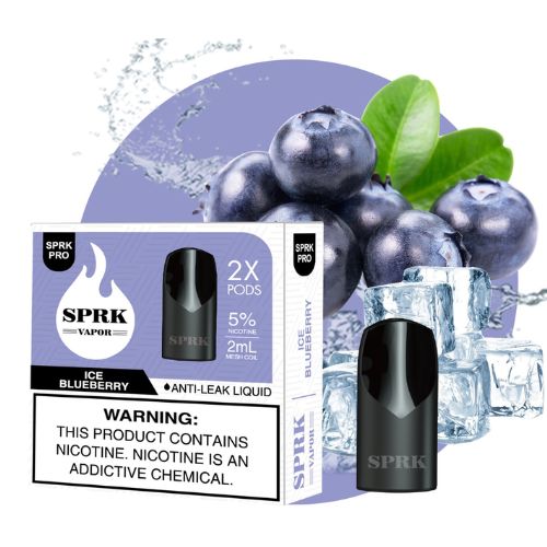 SPRK Vape V5 Pro Ice Blueberry Pods