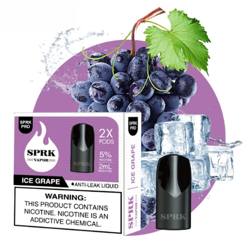 SPRK Vape V5 Pro Ice Grape Pods